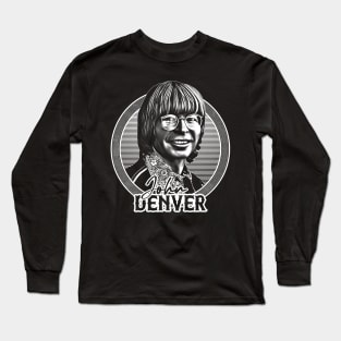 John Denver / Retro Fan Artwork Long Sleeve T-Shirt